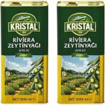 Kristal Riviera Zeytinyağı Teneke 2 x 5 Lt - 10 lt