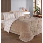 Kristal Soft Relax Tek Kişilik Uyku Seti - Çift Taraflı - Wellsoft Yorgan - Orijinal Çantalı - Kahverengi