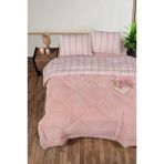 Kristal Soft Relax Uyku Seti Çift Kişilik Pudra