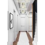 Kristal Taşlı Model Modern Tekli Plafonyer Model Beyaz Avize