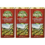 Kristal Zeytinyağı 15 lt Natürel Sızma Soğuk Sıkım (Teneke) (3 Paket*5lt)
