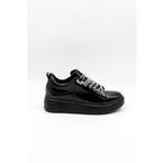 KRISTE BELL Yüksek Taban Taşlı Bağcıklı Sneaker Kadın Spor Ayakkabı Kb6002 Siyah