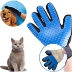Krizantem 2 Adet Koyu Mavi Kedi Köpek Tüy Toplayıcı Masaj Yapıcı Tarama Eldiveni