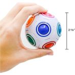 Krizantem Yeni Nesil Stres Topu 3D Zeka Eğlence Oyuncak Eğitici Oyuncak Yapboz Sihirli Top Çocuk ve Yetişkin - Renkli