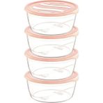 Krizma Yuvarlak Saklama Kabı 4 Lü No:1 -ÇNK2153 - Renkli