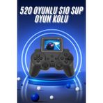 Krm 2.4 Inç Ekran 520 Oyunlu Retro Temalı Kablosuz Oyun Kolu El Atarisi Krm