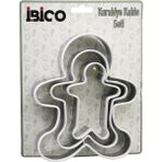 Krm 3 Boy Metal Silikon Kenar Kılıflı Kurabiye Kalıp Seti 8 x 5.5cm - 9.5 x 8cm - 13.5 x 11CM