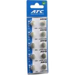 Krm Atc Alkaline Button Battery AG13 LR-44/A76 Düğme Pil Alkalin 1.5V 10LU Kart (5047) Krm