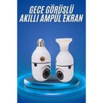 Krm Gece Görüşlü Akıllı Dönebilen Ev Kamerası Ampül Kamera Krm
