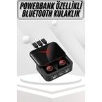 Krm Kablosuz Bluetooth Kulaklık Powerbank Özellikli Göstergeli Hd Mikrofon Krm