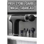 Krm Masaj Tabancası 4 Başlıklı Kas ve Vücut Ağrıları Için Şarjlı Darbeli Krm