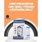 Krm Portatif El Mikroskop – LED Işıklı, Aynı Anda Net Odaklama Krm