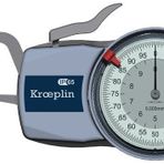 Kroeplin D1R10 Mekanik 0-10 mm Dış Çap Kanal Komparatörü
