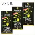 Kroisos Organik Zeytinyağı 3x5 Lt Teneke Ambalaj