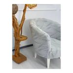 Krokan Kumaş Tekli Midye/papatya Koltuk Kalıbı Koltuk Örtüsü