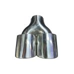 Krom 2’Li Elips Model 90 Mm Egzoz Ucu Paslanmaz Çelik & Sportif Tasarım