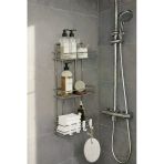 Krom 3 Katlı Banyo Rafı Şampuanlık Ve Duş Rafı Askılı Yapışkanlı Duvara Monte Tş-03