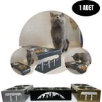 Krom Bıyık Temiz ve Şık Kedi Köpek Mama Su Kabı, Çok Renkli, Sağlıklı Kullanım - Seçenek 1