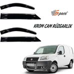 Krom Cam Rüzgarlığı 1.2mm Fiat Doblo 2002-2009 2'li / Caru464