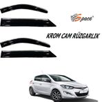 Krom cam rüzgarlığı 1,2mm Hyundai i20 2014 4'lü / CARU437