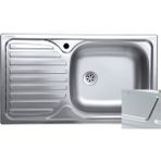 Krom Evye Classıc EC-140-D 43.5X76 Sol Desenli Paslanmaz Çelik Mutfak Evyesi