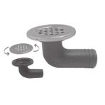 Krom Flanşlı Plastik Yer Süzgeçi 38 mm