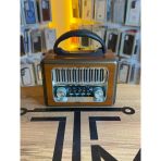 Krom Izgaralı Mini Nostaljik Radyo Bluetoothlu Hoparlör Dekoratif Müzik Kutusu