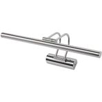 Krom Kasa Led Flüt Aplik | 6W | 3200K Gün Işığı | 35Cm | Duvar Tipi Ayna/Tablo/Resim/Banyo Üstü Dekoratif Işık | Ip20 İç Mekan Kullanım
