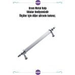 Krom Lüx Kulp 192MM Metal Vidalı - Dolap, Şifonyer, Ünite,Komodin, Mutfak Dolabı, Vestiyer Kulbu