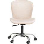 Krom Metal Ayaklı Ofis Çocuk Odası Çalışma Sandalyesi (AYARLANILABİLİR) AÇELYA