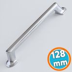 Krom Metal Kulp 128 Mm-12.8 Cm Mobilya Çekmece Mutfak Dolabı Dolap Kapak Kulpları Kulbu