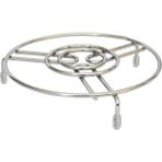 Krom Metal Yuvarlak Tencere Çaydanlık Altlığı Nihale 19CM - Gümüş