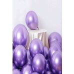 Krom Metalik Mor Balon 30 Adet