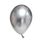 Krom Parlak Balon 16 İnc - 5 Adet Gümüş