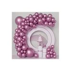 Krom Renk Balon Zinciri 100 Lü, PEMBE