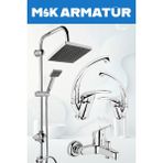 Krom Robot Duş Seti Eviye Lavabo Banyo Bataryası 4 Lü Set