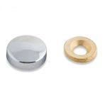 Krom Vida Kapama Vida Deliği Kapatma Tapası 20 mm (10 Adet) - Mobilya Hırdavatı