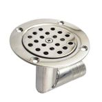 Krom Yer Süzgeçi Dirsekli 25 mm Çıkışlı