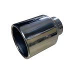 Krom Yuvarlak Model 120 Mm Tekli Egzoz Ucu Paslanmaz Çelik & Sportif Tasarım