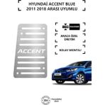 KromGaraj Hyunda Accent Blue Ayak Dinlendirme Pedalı Krom Ayak Dayama Pedalı - Gri