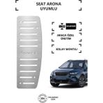 KromGaraj Seat Arona Ayak Dinlendirme Pedalı Krom Ayak Dayama Pedalı
