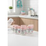 krommet Altılı Desenli Bebek Mama Kavanozu 200 Ml