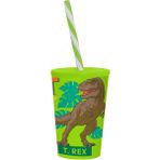 Krommet Desenli Pipetli Bardak 340 cc - Yeşil