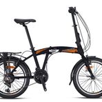 KRON FD 2000 KATLANIR BİSİKLET 20 JANT 21 VİTES V FREN SİYAH-GRİ/TURUNCU(KRN24-050)(GREENWAY BİSİKLET)