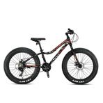 Kron FXC 500 Fat Bike MD 24 Jant 13 cm Kadro 21 Vites Siyah Sarı Dağ Bisikleti