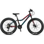Kron FXC 500 Fat Bike Mekanik Disk 20 Jant Profesyonel Siyah Kırmızı Dağ Bisikleti
