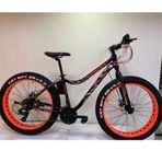 Kron FXC 500 Fatbike 24 Jant 21 Vites Mekanik Disk Fren Mat Siyah Neon Turuncu Gri Dağ Bisikleti