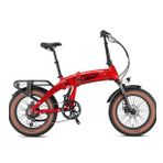 Kron Loop Armour 20" Jant Fat Bike Elektrikli Katlanır Bisiklet Kırmızı Siyah
