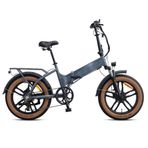 Kron Loop Discovery 20" Jant Fat Bike 7 Vites Hidrolik Fren Elektrikli Katlanır Bisiklet Nardo Gri