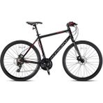 Kron SPX100 28 Jant 21 Vites 50 cm Hidrolik Disk Fren Şehir Bisikleti - Siyah-Kırmızı-Füme - Siyah-Kırmızı-Gri